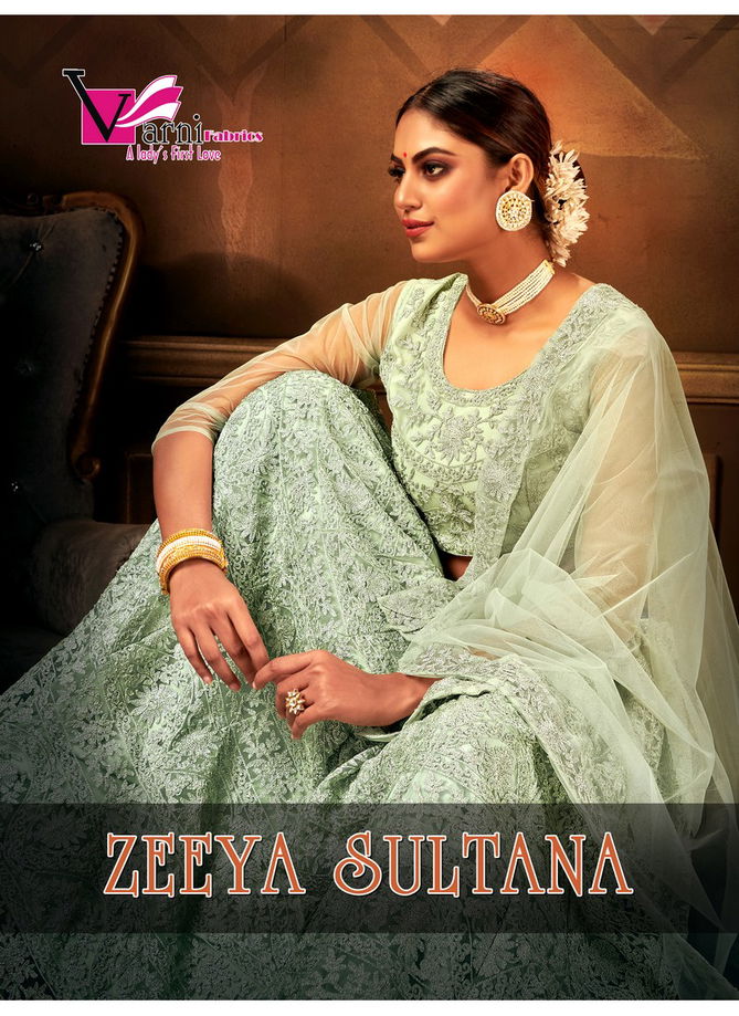 VARNI ZEEYA-SULTANA EXCLUSIVE DESIGNER PARTY WEAR EMBROIDERED LEHNGA COLLECTION 